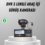 Три Камера Возило DVR Full HD Ночен Вид и 2 инчен IPS Екран