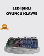 Професионален сет на тастатура и глувче за играчи – RGB осветлување, турска Q, DPI прилагодливо, издржлива конструкција