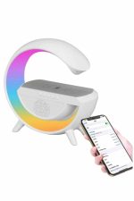 Bluetooth звучник G облик атмосфера паметна RGB ламба безжичен полнач - Image 3
