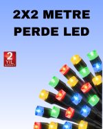 LED Завеса Светло 2x2 за Божиќ и Партија Декорација – 8 Функции