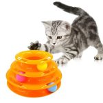 3 Слоен Котешки Играчка Turntable