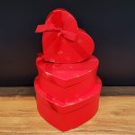 3-лу Кутии за подароци во форма на срце