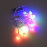 3м 20 LED Бела Топка RGB Светлина на Батерии 2 Степени