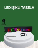 USB Влез RGB LED Табела со Прилагодлива Светлина и Лизгачки Текст