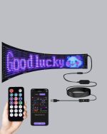 RGB LED Панел – Мулти-боен, со далечинско управување, USB поврзаност, паметна лампа со текст и GIF прикажување - Image 2
