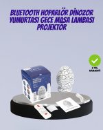 Bluetooth Поврзан Диносаурус Ѕвезден Проектор Ночна Светилка и Помошник за Спиење