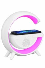Bluetooth звучник G облик атмосфера паметна RGB ламба безжичен полнач - Image 4