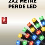 LED Светло на Преносна Батерија – Модел Завеса 2x2 Метри