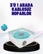 Декоративен ноќен звучник со Bluetooth – со екран за време и батерија