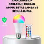 Паметна LED сијалица со далечински управувач во повеќе бои