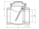 4'' Месинг Повратен Вентил со Клапна - Image 2