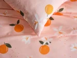 Ranforce Joyful Orange Постелни Комплет за Еден - Image 4