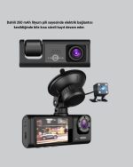 Тројна камера за снимање во автомобил со Full HD ноќно гледање и поддршка за G-сензор - Image 3