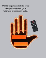 Безбедносна ламба со 176 LED ампули контролирана со рака - Image 3