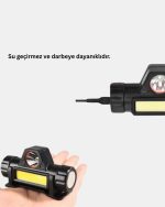 Полначен LED Фенер за Глава – Двојна Функција, 200LM Сила на Светлина, IP44 Водоотпорен - Image 3