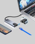 Type-C Мулти Конвертор – Алуминиумска Куќиште, Брз Пренос на Податоци и Поддршка за Полнење - Image 3