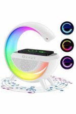 Bluetooth звучник G облик атмосфера паметна RGB ламба безжичен полнач - Image 5
