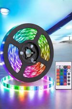 5 Метри RGB LED Лента со Контролер и Напојување Прилагодено за Секое Опкружување