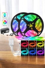 5 Метри RGB LED Лента со Контролер и Напојување Прилагодено за Секое Опкружување - Image 5