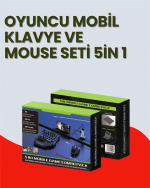 5in1 BT5.3 Мобилен Играчки Комплет Клавијатура Миш Претворувач - Image 2