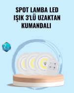 Безжични LED Spot Светилки со Далечинско Управување за Дом, Офис или Камп