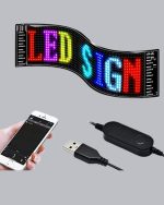 RGB LED Панел – Мулти-боен, со далечинско управување, USB поврзаност, паметна лампа со текст и GIF прикажување - Image 4