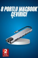 8 Портен Чоколадник компатибилен со Macbook Type-C конвертор TF SD картичка