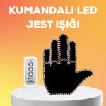 LED светло за жестови со компактен дизајн – Модови на поздрав и благодарност