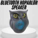 Црн Bluetooth звучник сова Bluetooth 5.0 поврзан