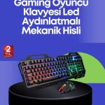 PG8018 LED Осветлен Механички Клавијатура Миш – Врвен Перформанс во Игри