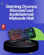 PG8018 LED Осветлен Механички Клавијатура Миш – Врвен Перформанс во Игри
