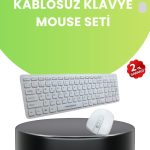 Ергономски Безжичен Клавијатура и Миш Комплет - Полн Големина, Тивок и Сигурен