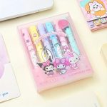 6-Ли Фосфорни Пенкала Сет - Sanrio Карактери, Kuromi, Hello Kitty