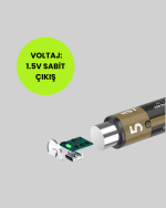 AA Литиумска Батерија со Брзо Полнење преку USB Type-C - Image 3