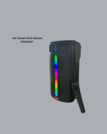 Bluetooth Светлосен Звучник – 2x5W Моќ | USB + TF Карта + FM Радио | Црна Боја - Image 2