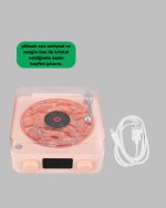 Ретро Bluetooth звучник РОЗОВ - Image 2