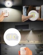 Комплет од 3 безжични LED рефлектори со далечинско управување - Image 2