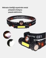Полначен LED Фенер за Глава – Двојна Функција, 200LM Сила на Светлина, IP44 Водоотпорен - Image 5