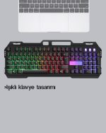 Професионален сет на тастатура и глувче за играчи – RGB осветлување, турска Q, DPI прилагодливо, издржлива конструкција - Image 5