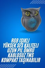 Црн Bluetooth звучник сова Bluetooth 5.0 поврзан - Image 2