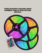 Управувана RGB Смарт Лента LED Светло Флексибилно и Портативно Декорирање - Image 2