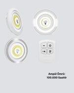 Безжично дневно светло 3-ка LED рефлектор со далечинско - Image 5