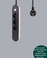 3 USB Портен Троен Приклучок CXE103 - Image 3