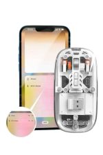 Безжичен глувче Mouse Fare Шаржлив Bluetooth Тивок 5 Копчиња Прозрачен - Image 3