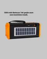 J-IPOX P520 Bluetooth Звучник 8W Силен Звук Соларно Полнење FM Радио - Image 3
