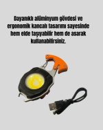Мултифункционален LED светлосен практичен клучен прстен - Image 3