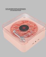 Ретро Bluetooth звучник РОЗОВ - Image 3