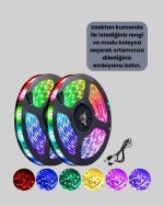 Декоративна LED лента со далечинско 5 метри - Image 4