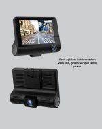 Full HD 1080P 3 Камера Автомобил DVR – Носител на ноќно гледање и G-сензор - Image 4