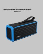 J-IPOX P520 Bluetooth Звучник 8W Силен Звук Соларно Полнење FM Радио - Image 4